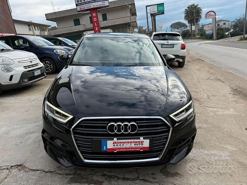 Usata Audi A3 S-Line 177 CV (130 kW) 2019 Nero Berlina