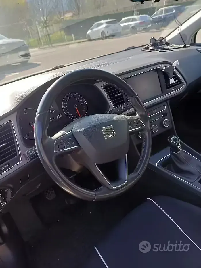Usata Seat Leon 115 CV (84 kW) 2017 Bianco Station wagon