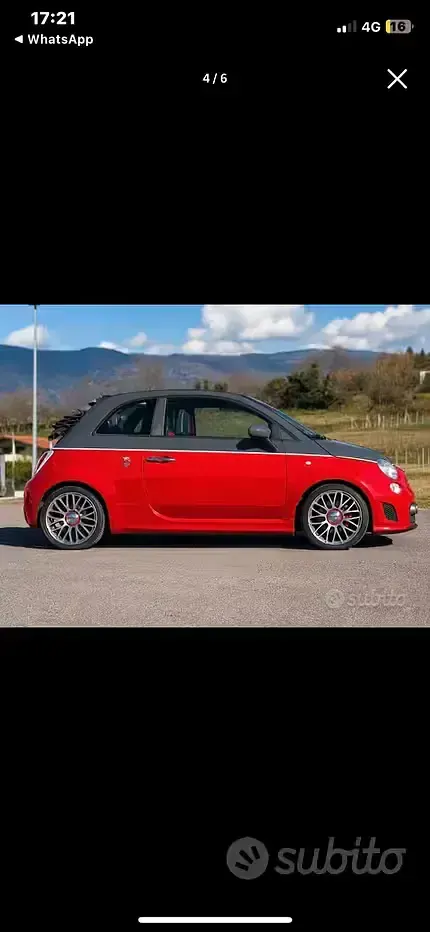 Usata Abarth 595 Turismo 160 CV (117 kW) 2012 Cabrio