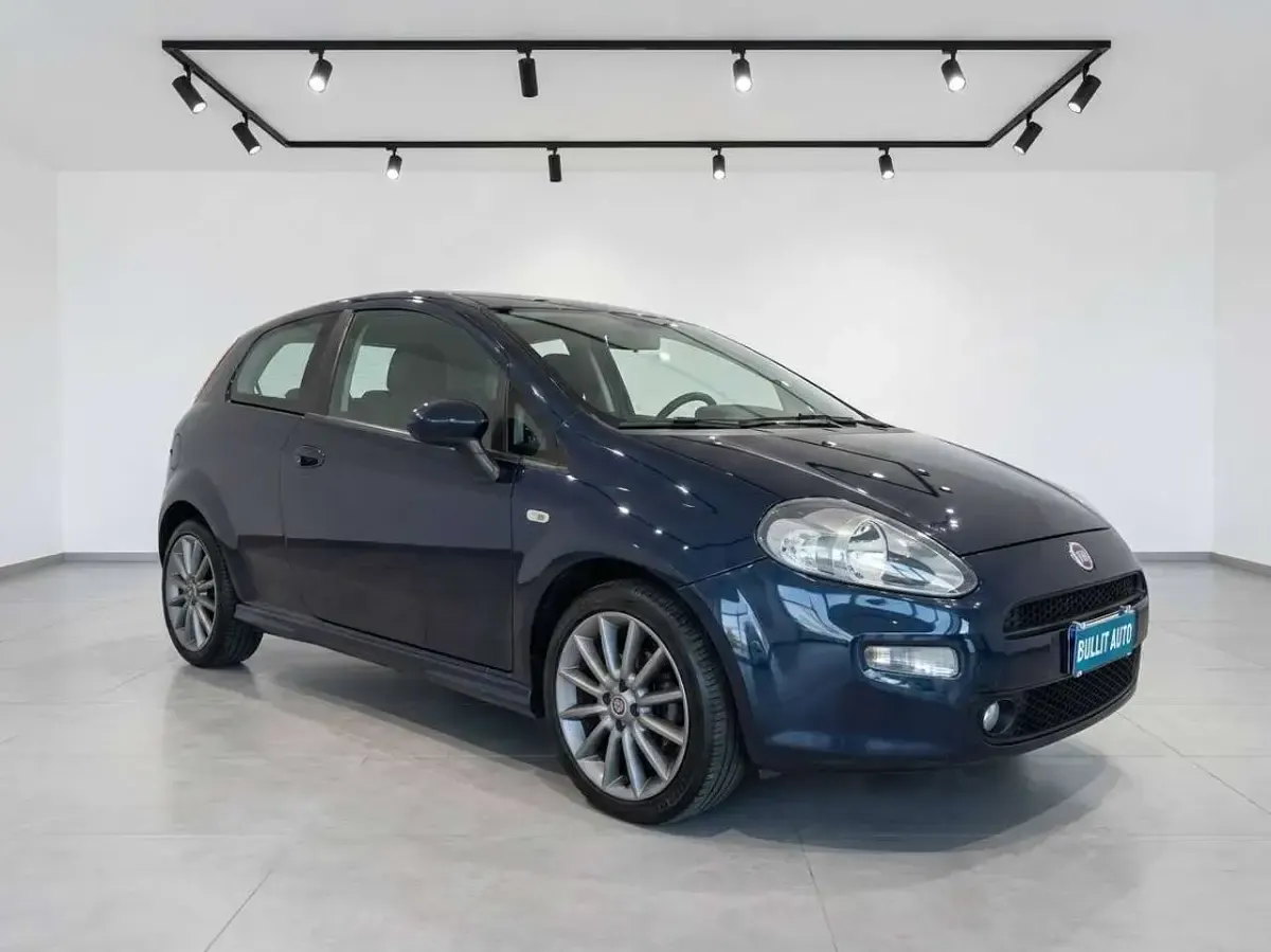 Usata Fiat Punto Lounge 75 CV (55 kW) 2014 Blu/azzurro Utilitaria