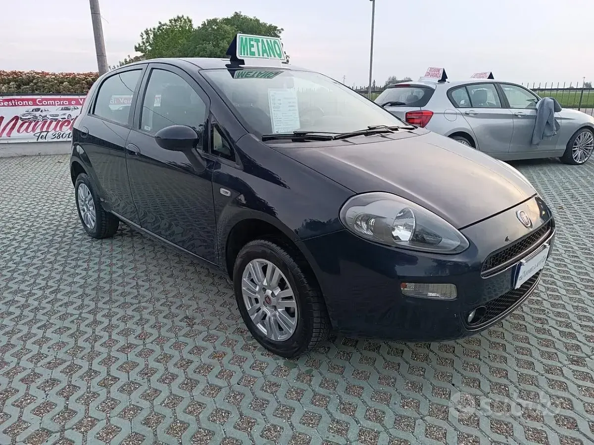 Usata Fiat Punto Lounge 70 CV (51 kW) 2016 Nero Utilitaria