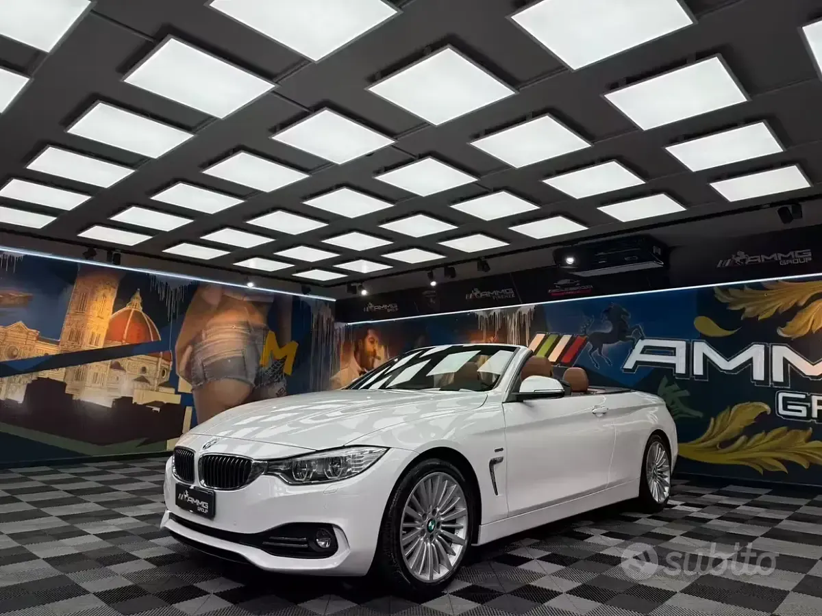 Usata BMW 420 Cabriolet Efficient Dynamics 184 CV (135 kW) 2014 Bianco Cabrio