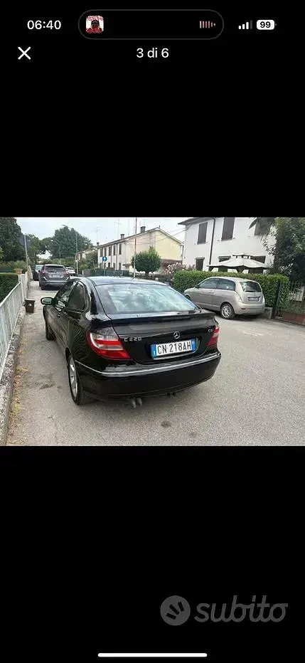 Usata Mercedes C220 143 CV (105 kW) 2004 Nero Coupé