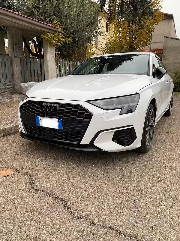 Usata Audi A3 Advanced 150 CV (110 kW) 2022 Bianco Berlina