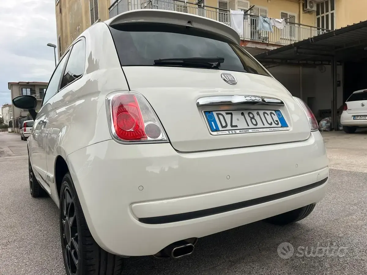 Usata Fiat 500 Sport 75 CV (55 kW) 2009 Bianco Cabrio