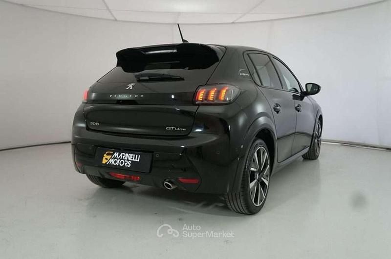 Usata Peugeot 208 GT-line 101 CV (74 kW) 2020 Nero Utilitaria