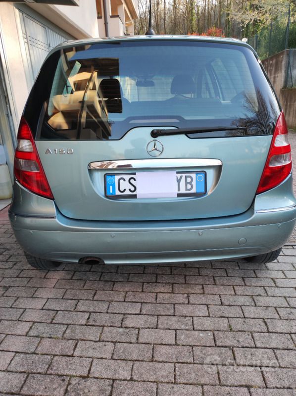 Usata Mercedes A150 Elegance 95 CV (69 kW) 2005 Verde Monovolume