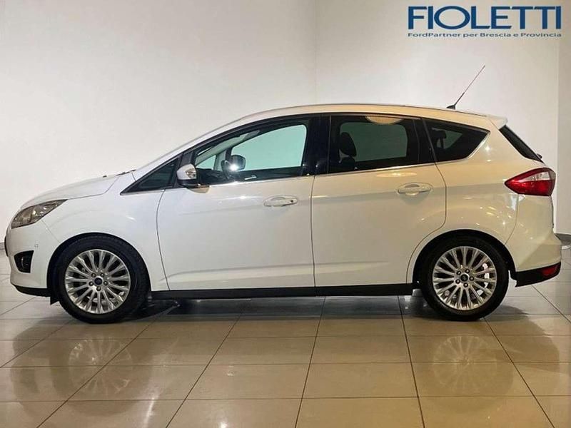 Usata Ford C-MAX Titanium 116 CV (85 kW) 2014 Bianco Monovolume