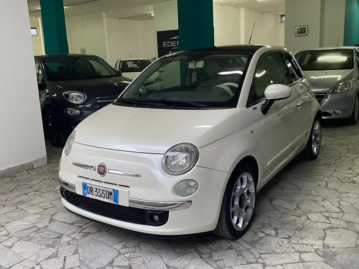 Usata Fiat 500 69 CV (50 kW) 2008 Bianco Berlina