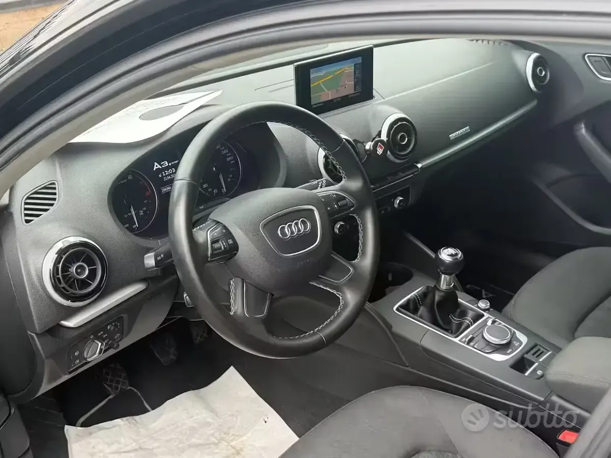 Usata Audi A3 Ambiente 110 CV (80 kW) 2016 Nero Berlina