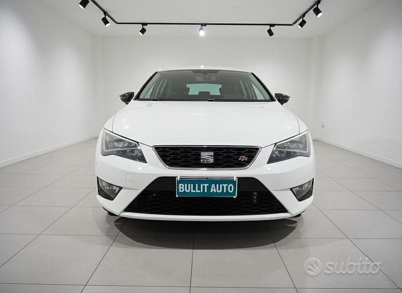 Usata Seat Leon FR 150 CV (110 kW) 2017 Bianco Berlina