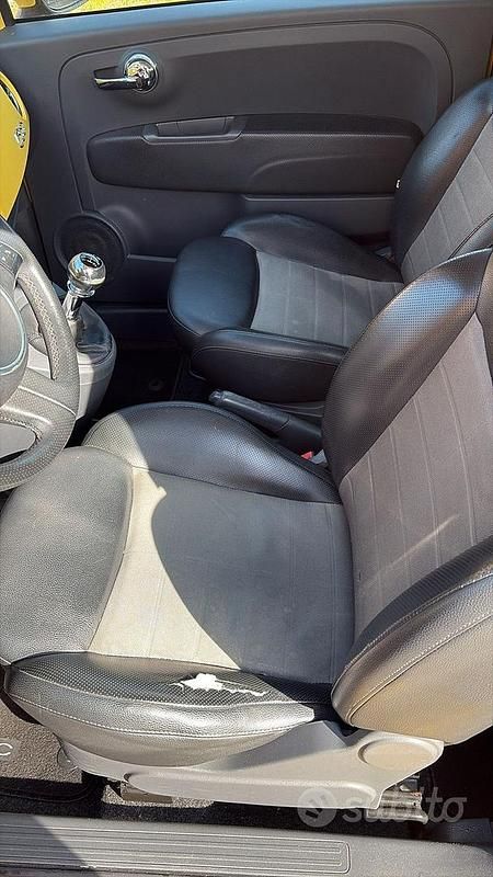Usata Fiat 500 2009 Giallo Cabrio