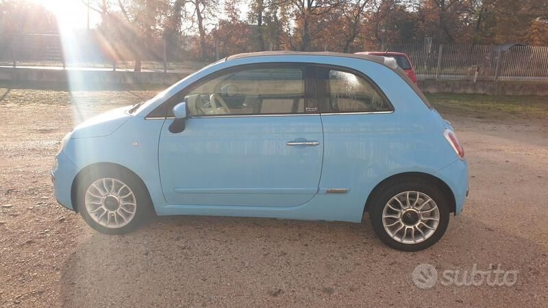 Usata Fiat 500C Pop 85 CV (62 kW) 2012 Blu Cabrio