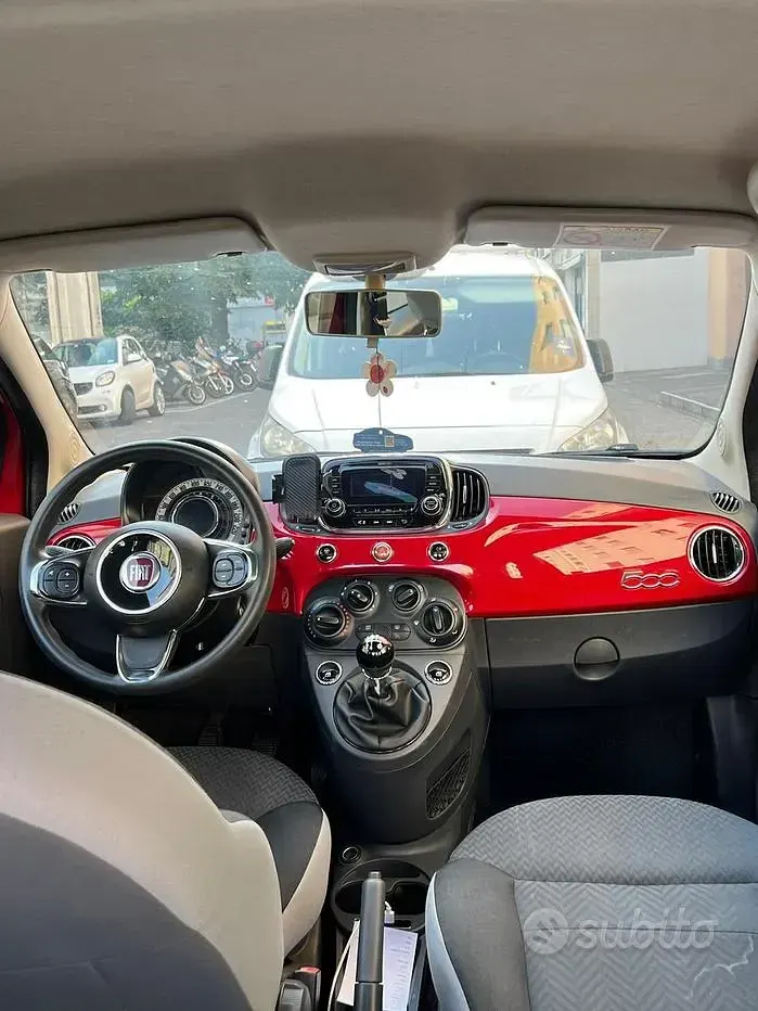 Usata Fiat 500 Lounge 69 CV (50 kW) 2016 Rosso Berlina