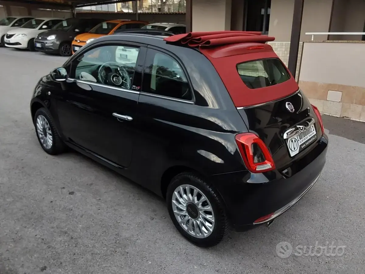 Usata Fiat 500 Lounge 69 CV (50 kW) 2016 Nero Cabrio
