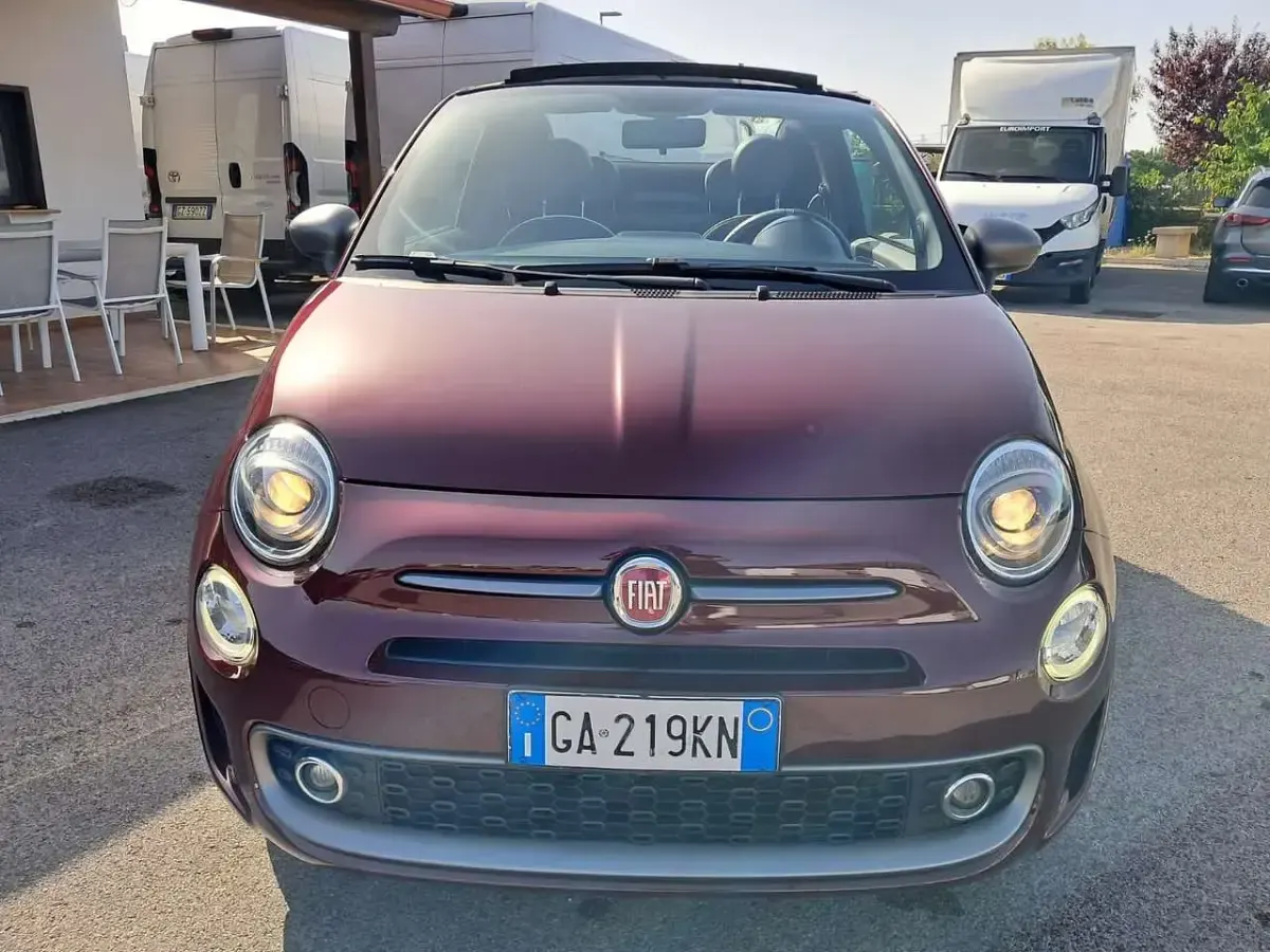 Usata Fiat 500C Sport 69 CV (50 kW) 2020 Rosso Cabrio