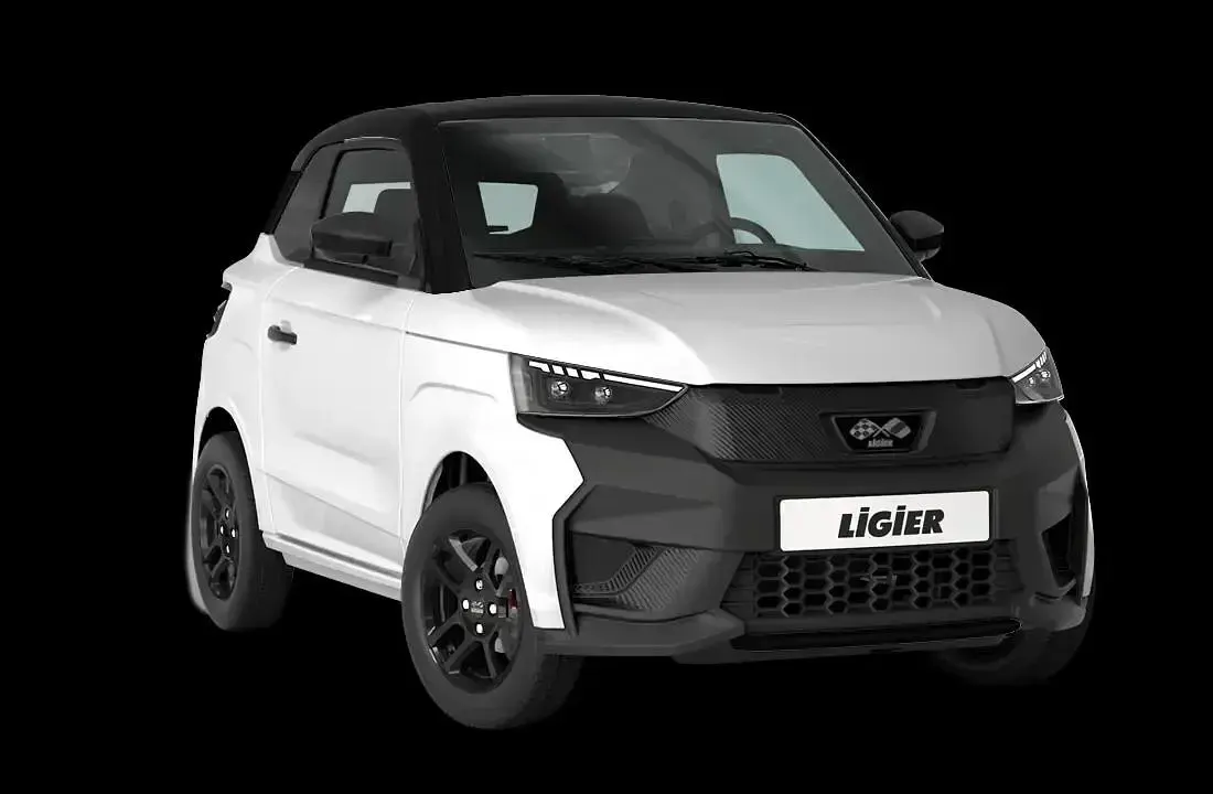 Nuova Ligier JS50 2026 Bianco pastello Utilitaria