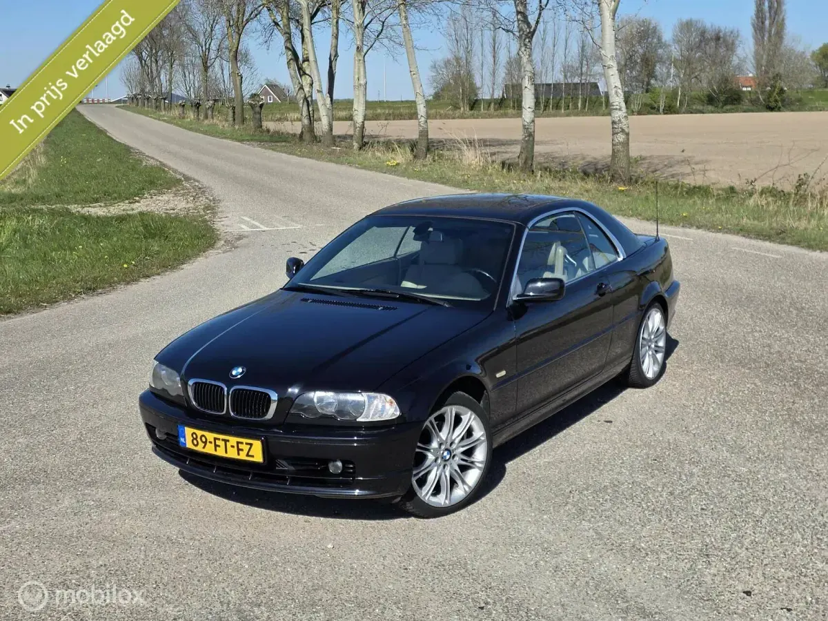 Usata BMW 323 Cabriolet 170 CV (125 kW) 2000 Nero Cabrio