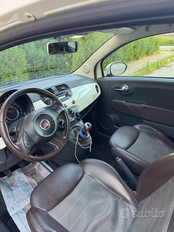 Usata Fiat 500 Sport 95 CV (69 kW) 2011 Bianco Berlina