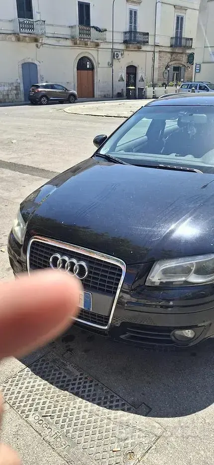 Usata Audi A3 90 CV (66 kW) 2007 Nero Utilitaria