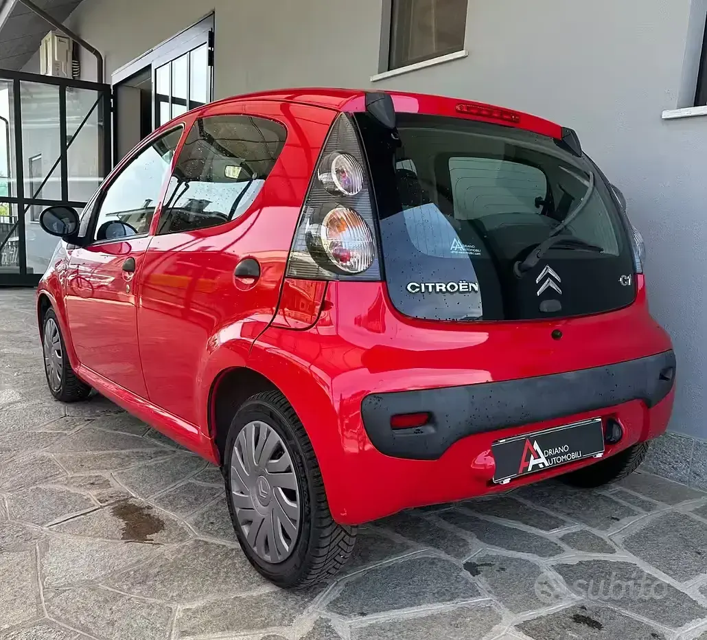 Usata Citroën C1 68 CV (50 kW) 2009 Rosso Utilitaria