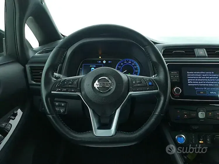 Usata Nissan Leaf N-Connecta 89 kW (122 CV) 2021 Nero Utilitaria