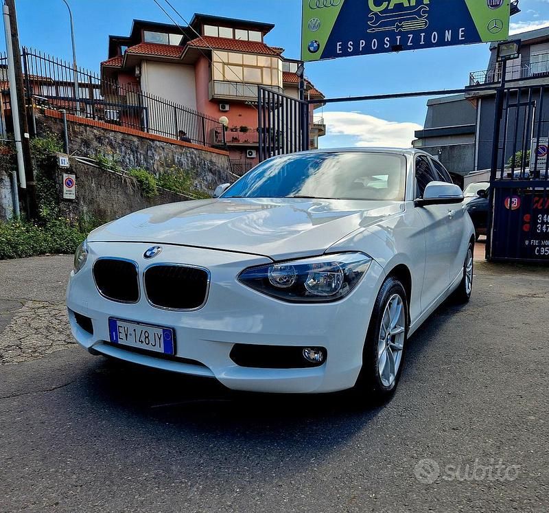 Bianco Usata 2014 BMW 116 Sport Line Due volumi | 9500 € (Buon prezzo) - Immagine 1/4