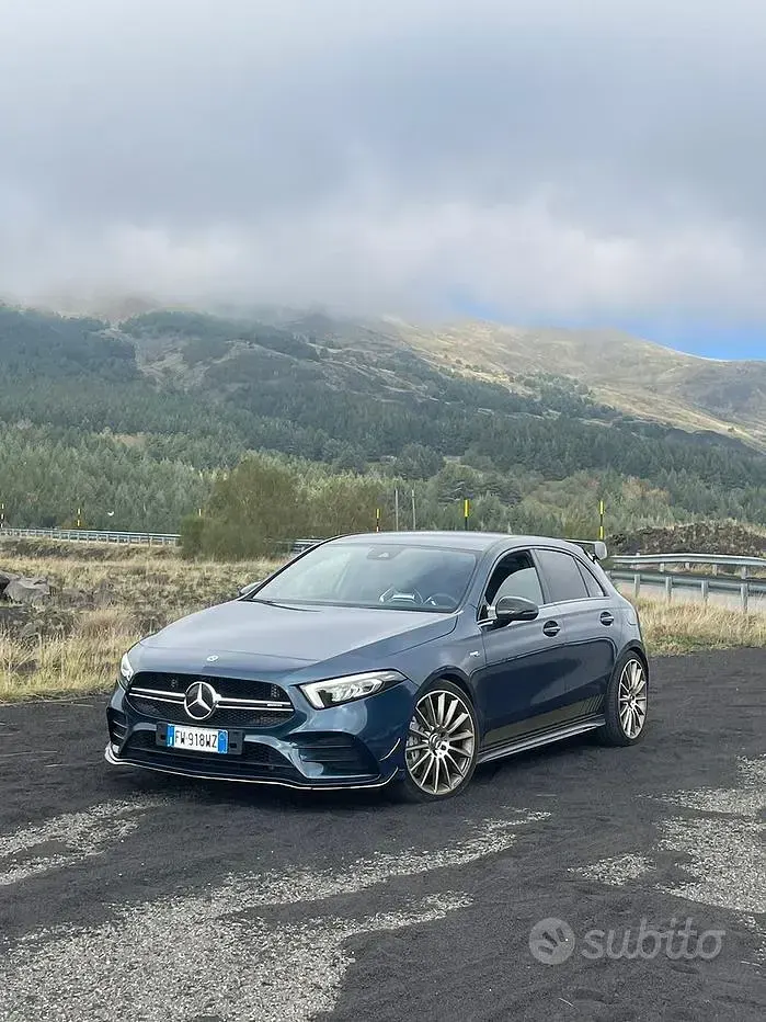 Usata Mercedes A35 AMG 306 CV (225 kW) 2019 Blu Berlina