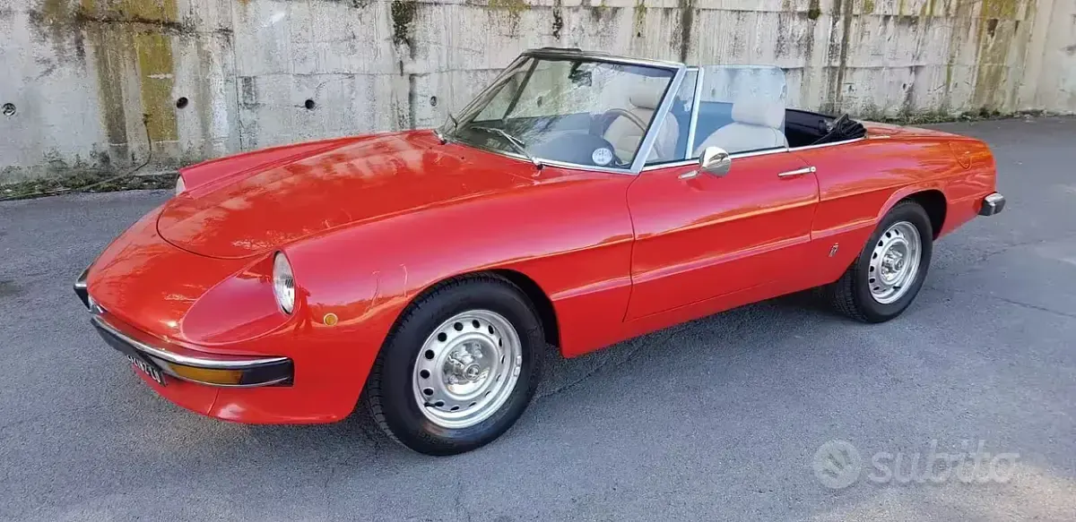 Usata Alfa Romeo GT Junior 104 CV (76 kW) 1970 Rosso Cabrio