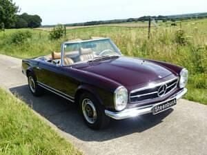 Usata Mercedes SL280 170 CV (125 kW) 1971 Rosso Cabrio