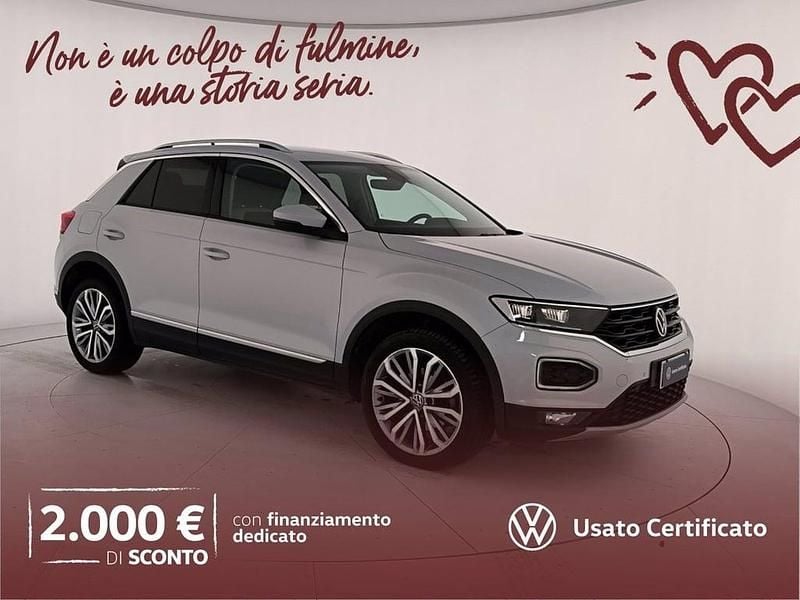 Usata VW T-Roc Advance 150 CV (110 kW) 2021 White silver metallizzato SUV
