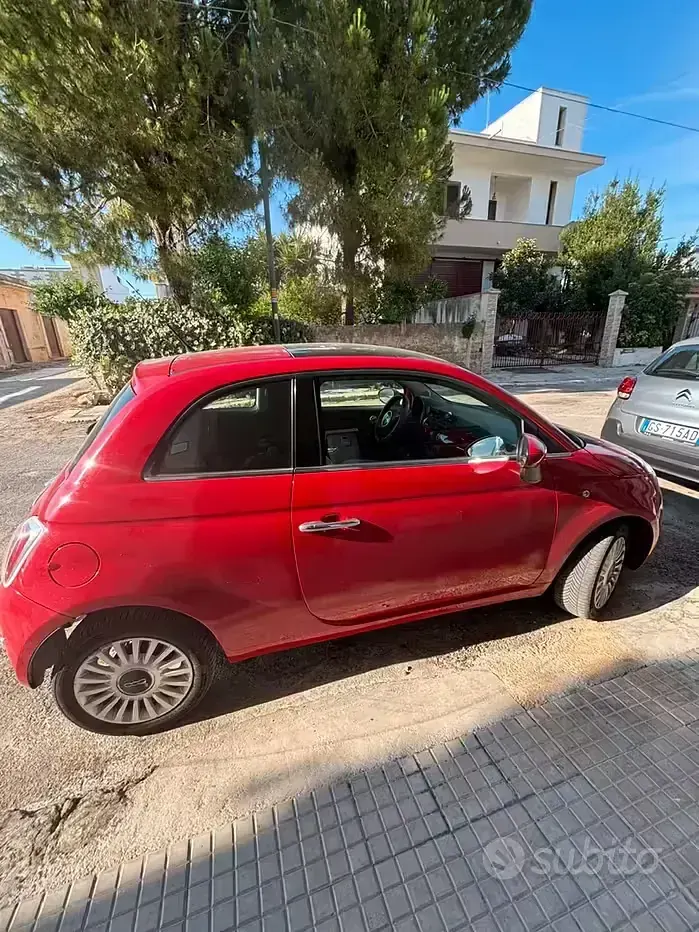 Usata Fiat 500 2009 Rosso Cabrio