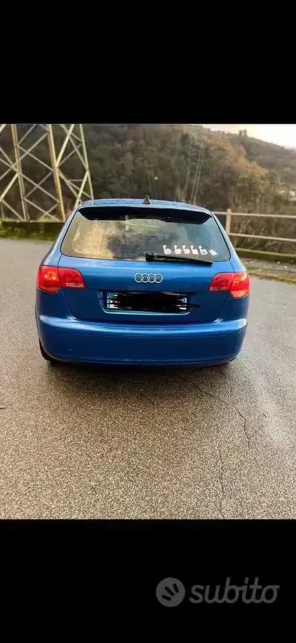 Usata Audi A3 105 CV (77 kW) 2008 Blu Utilitaria