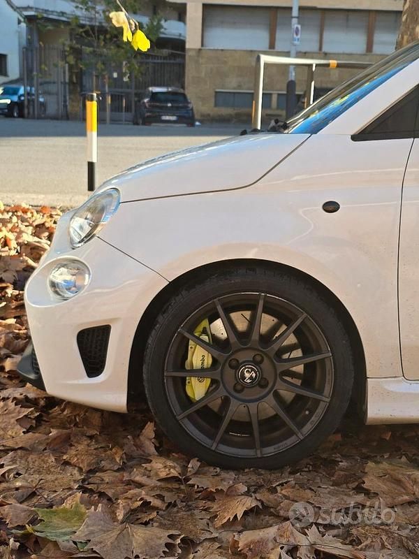 Usata Abarth 595 135 CV (99 kW) 2014 Bianco Berlina