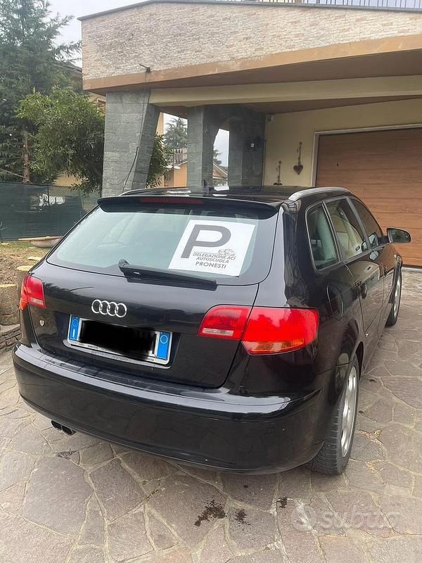 Usata Audi A3 170 CV (125 kW) 2007 Nero Utilitaria