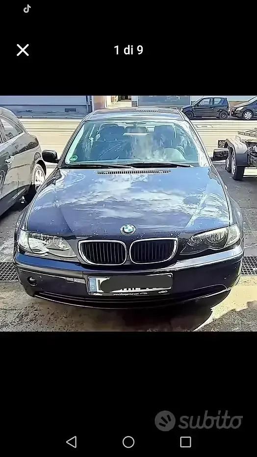 Usata BMW 318 118 CV (86 kW) 2002 Blu Berlina