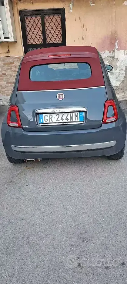 Usata Fiat 500C 69 CV (50 kW) 2011 Grigio Cabrio