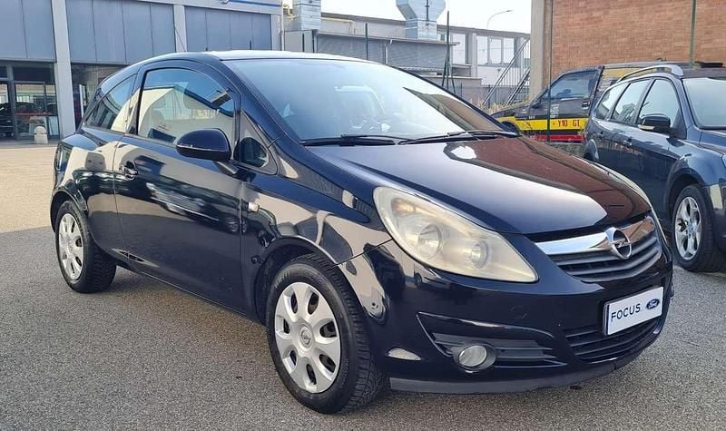 Nero Usata 2008 Opel Corsa Enjoy Tre volumi | 2900 € (Buon prezzo) - Immagine 1/4
