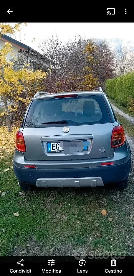 Usata Fiat Sedici Dynamic 120 CV (88 kW) 2011 Grigio SUV
