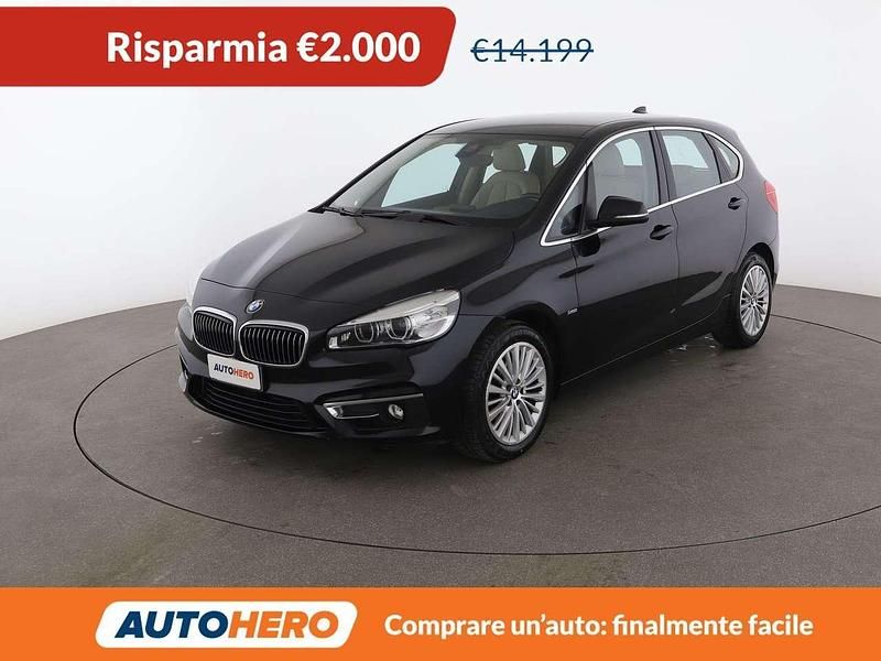 Usata BMW 218 Active Tourer Luxury Line 150 CV (110 kW) 2016 Nero Monovolume