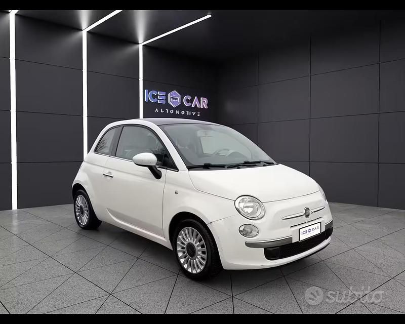 Usata Fiat 500 Lounge 69 CV (50 kW) 2009 Bianco Cabrio