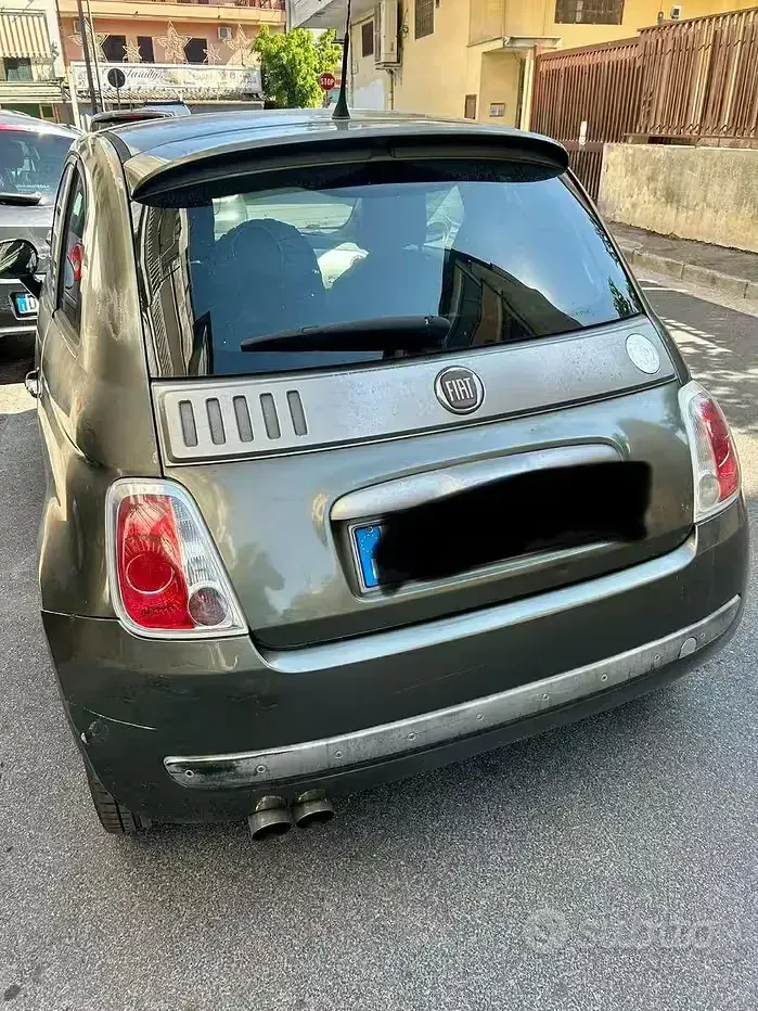 Usata Fiat 500 69 CV (50 kW) 2009 Verde Cabrio