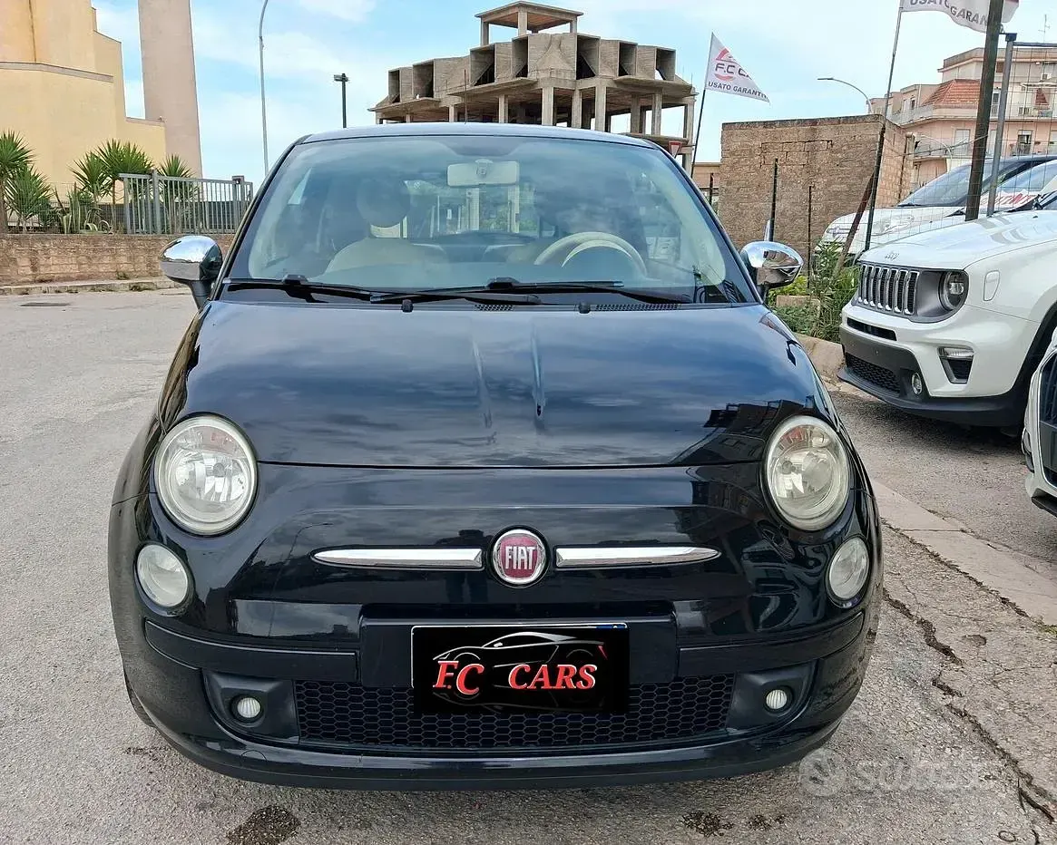 Usata Fiat 500 69 CV (50 kW) 2009 Nero Cabrio