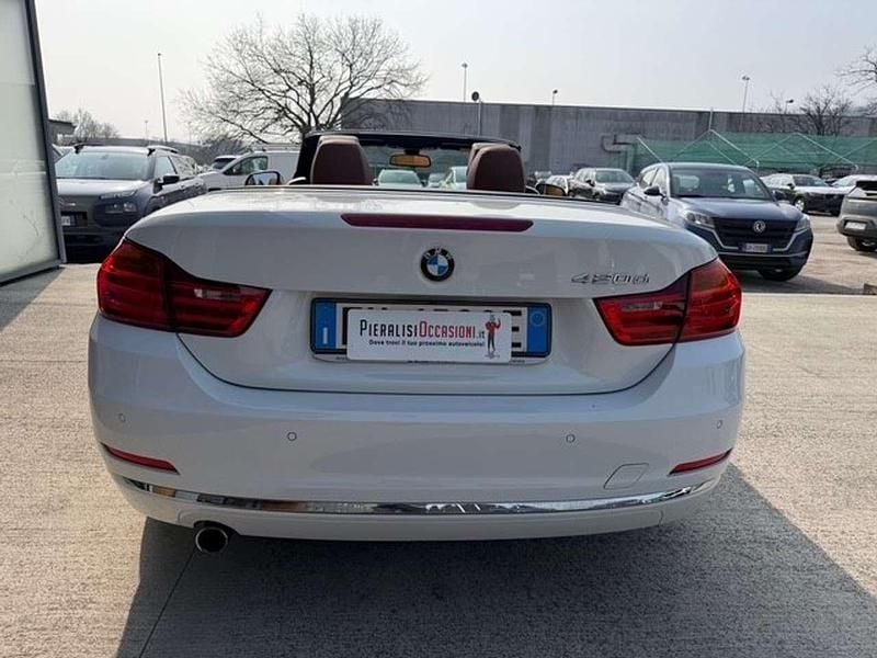Usata BMW 420 Luxury Line 184 CV (135 kW) 2014 Bianco perlato Cabrio
