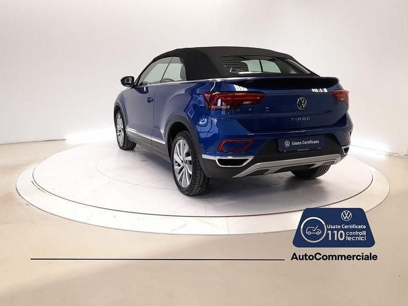 Usata VW T-Roc Cabriolet Style 110 CV (80 kW) 2022 Blu Cabrio