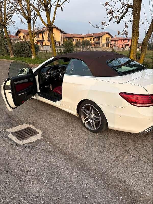 Usata Mercedes E250 Executive 204 CV (150 kW) 2015 Bianco Cabrio