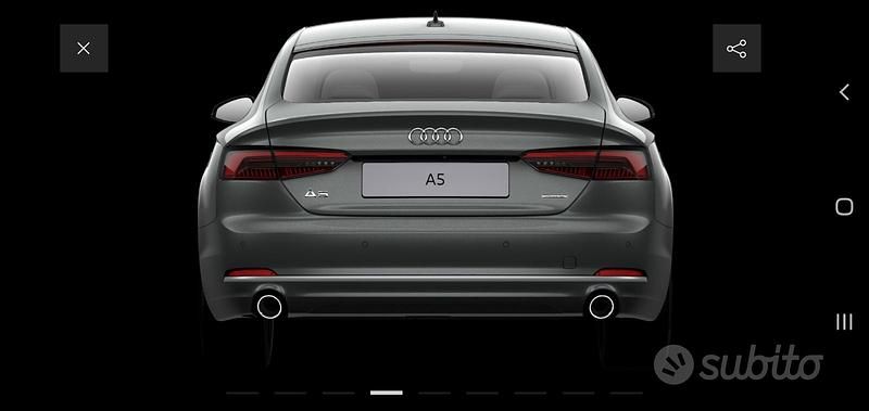 Usata Audi A5 245 CV (180 kW) 2019 Grigio Coupé
