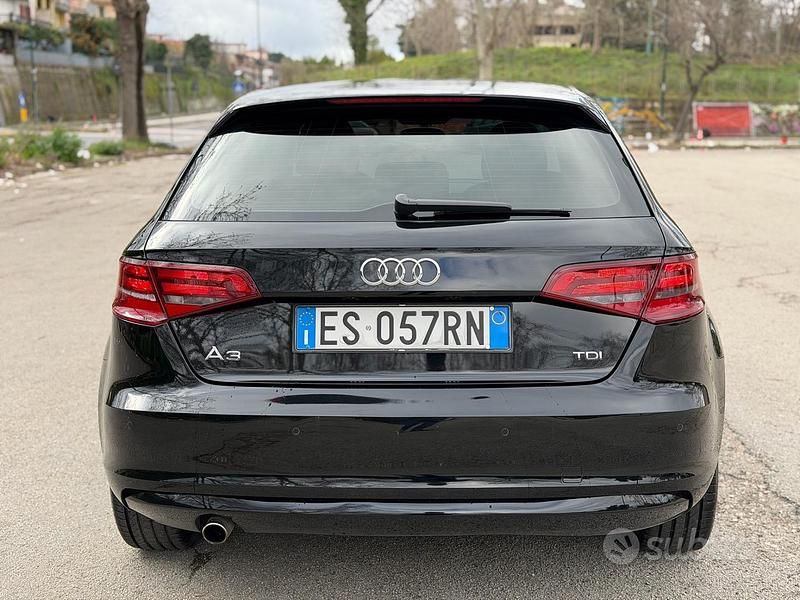 Usata Audi A3 105 CV (77 kW) 2013 Nero Berlina