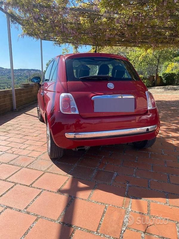 Usata Fiat 500 Lounge 69 CV (50 kW) 2010 Rosso Berlina