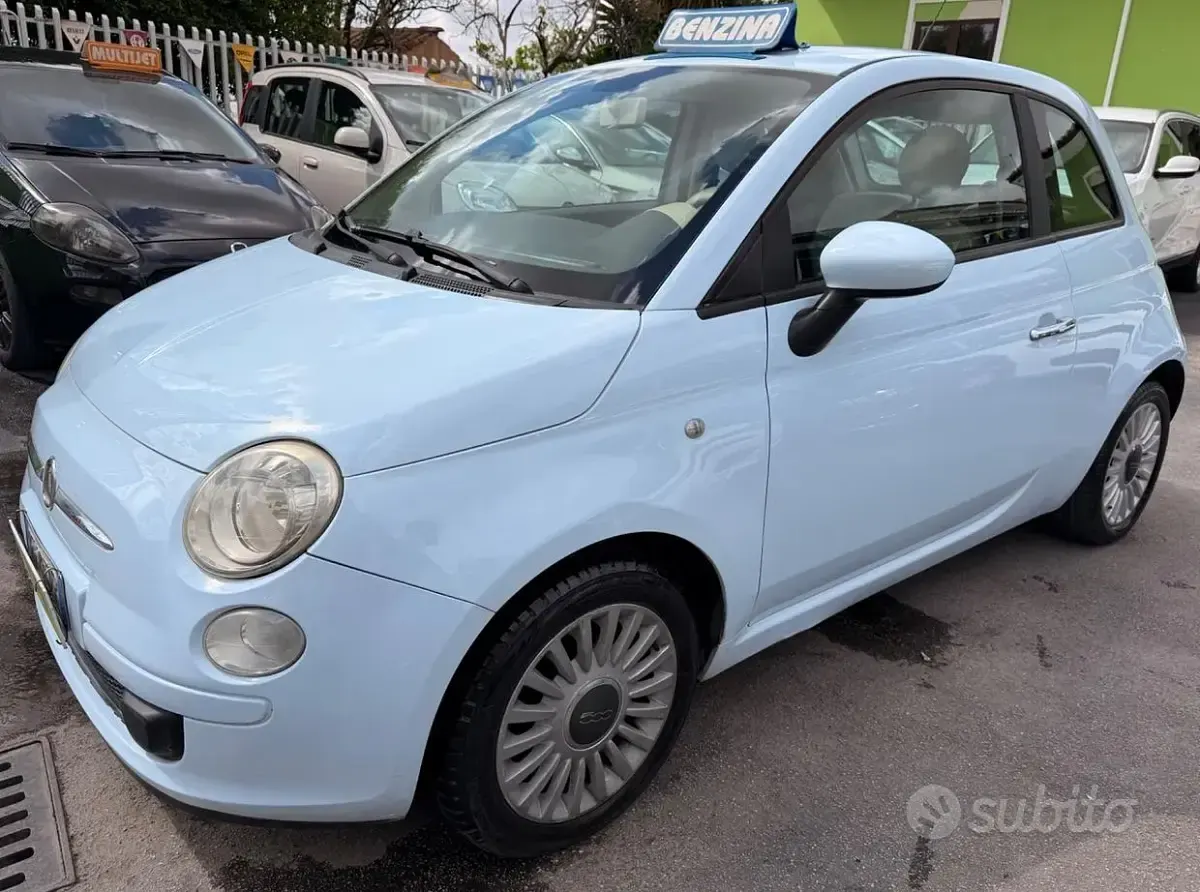 Usata Fiat 500 Pop 69 CV (50 kW) 2009 Blu Cabrio